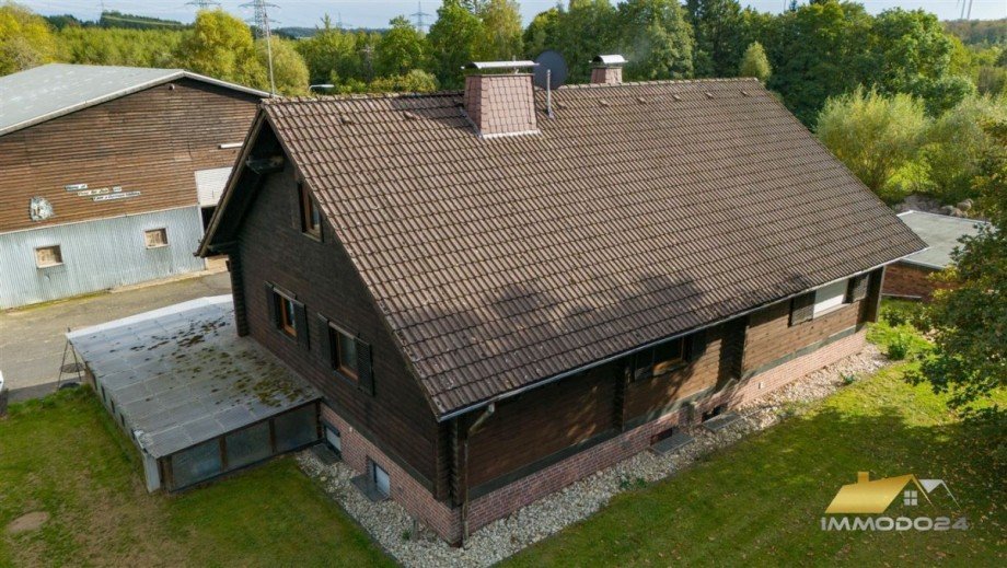 Wohnhaus von oben Haus Bad Marienberg (Westerwald)