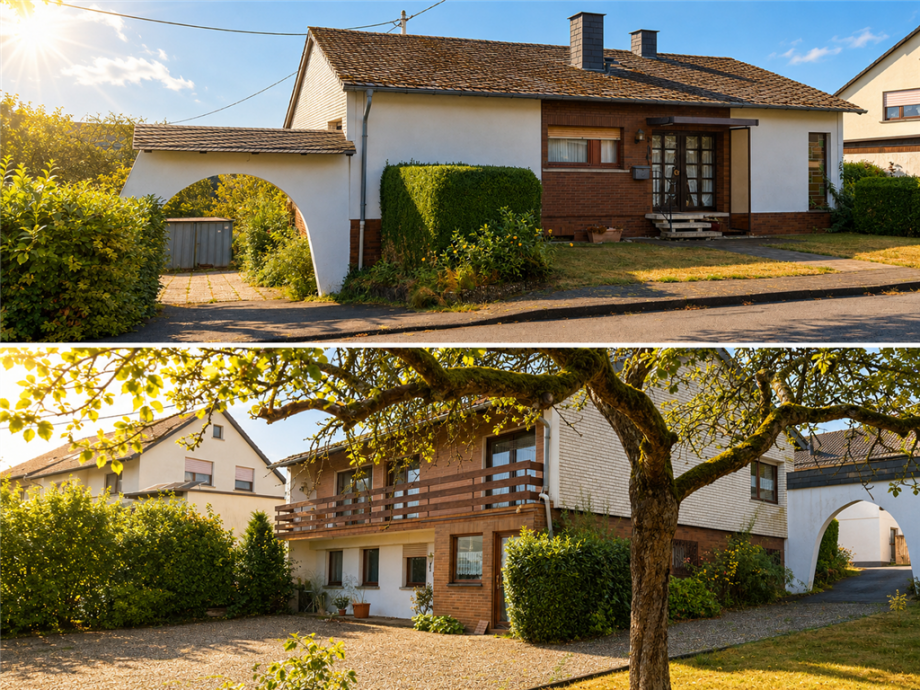 Beide H�user Einfamilienhaus H�hn