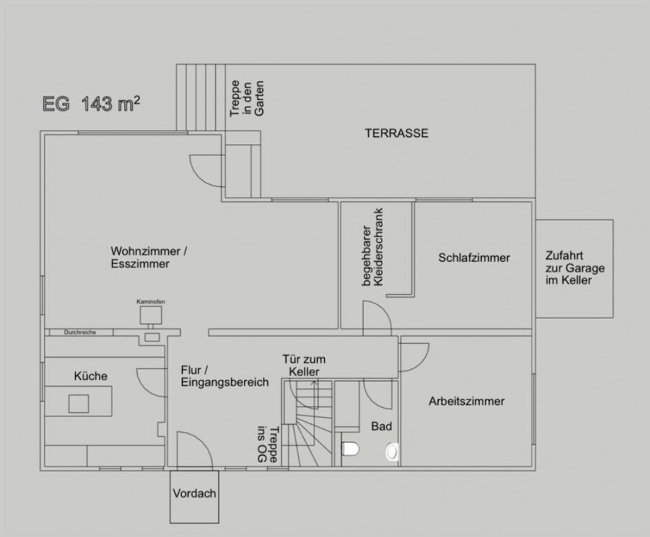 Erdgeschoss Einfamilienhaus Rennerod , Westerw
