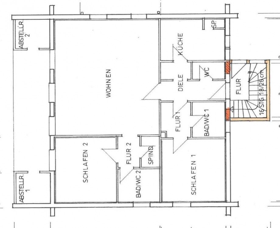 Grundriss Erdgeschoss Einfamilienhaus Ransbach-Baumbach
