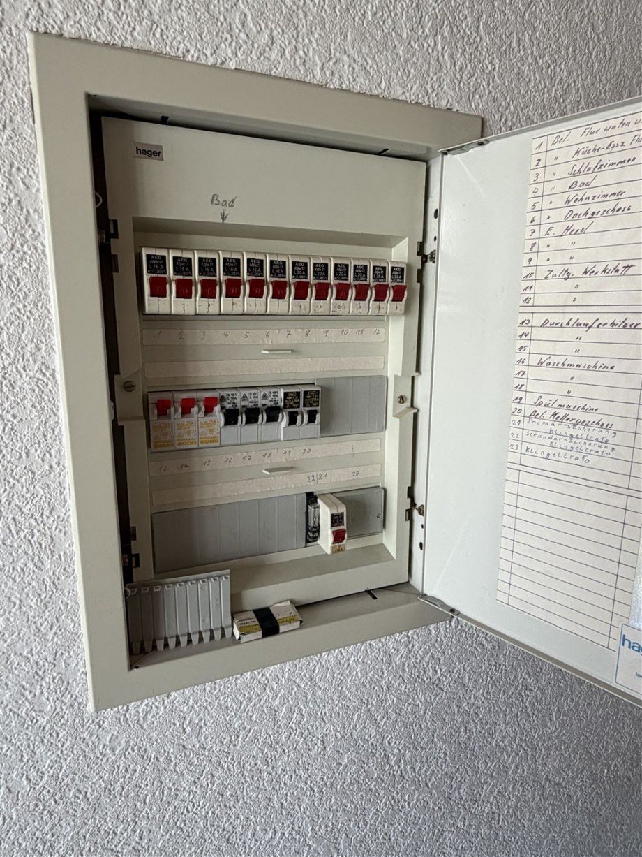 Strom Unterverteilung Einfamilienhaus Westernohe