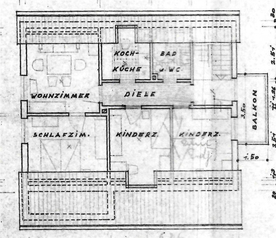 Dachgeschoss Einfamilienhaus Windeck , Sieg
